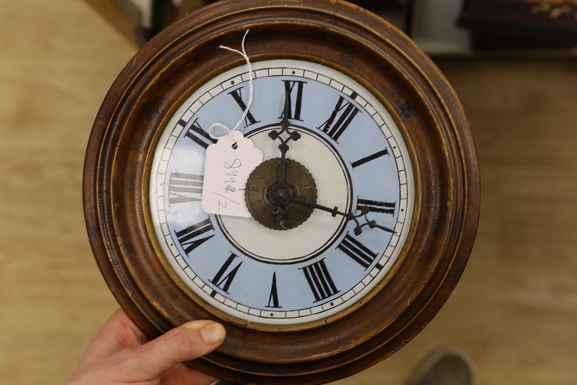 Seven various 19th century Black Forest clocks